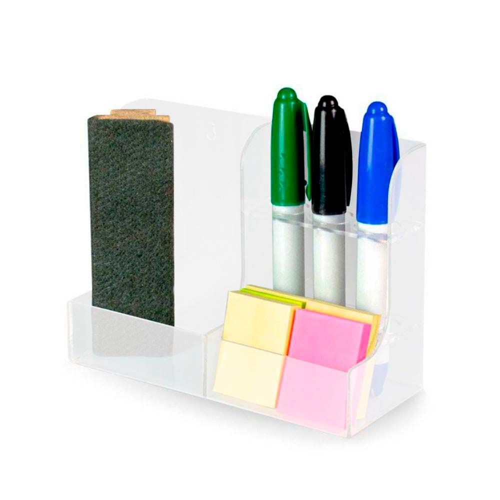 Suporte em Acrílico Para Pincéis Atômicos e Apagador Suporte em Acrílico Para Pincéis Atômicos e Apagador