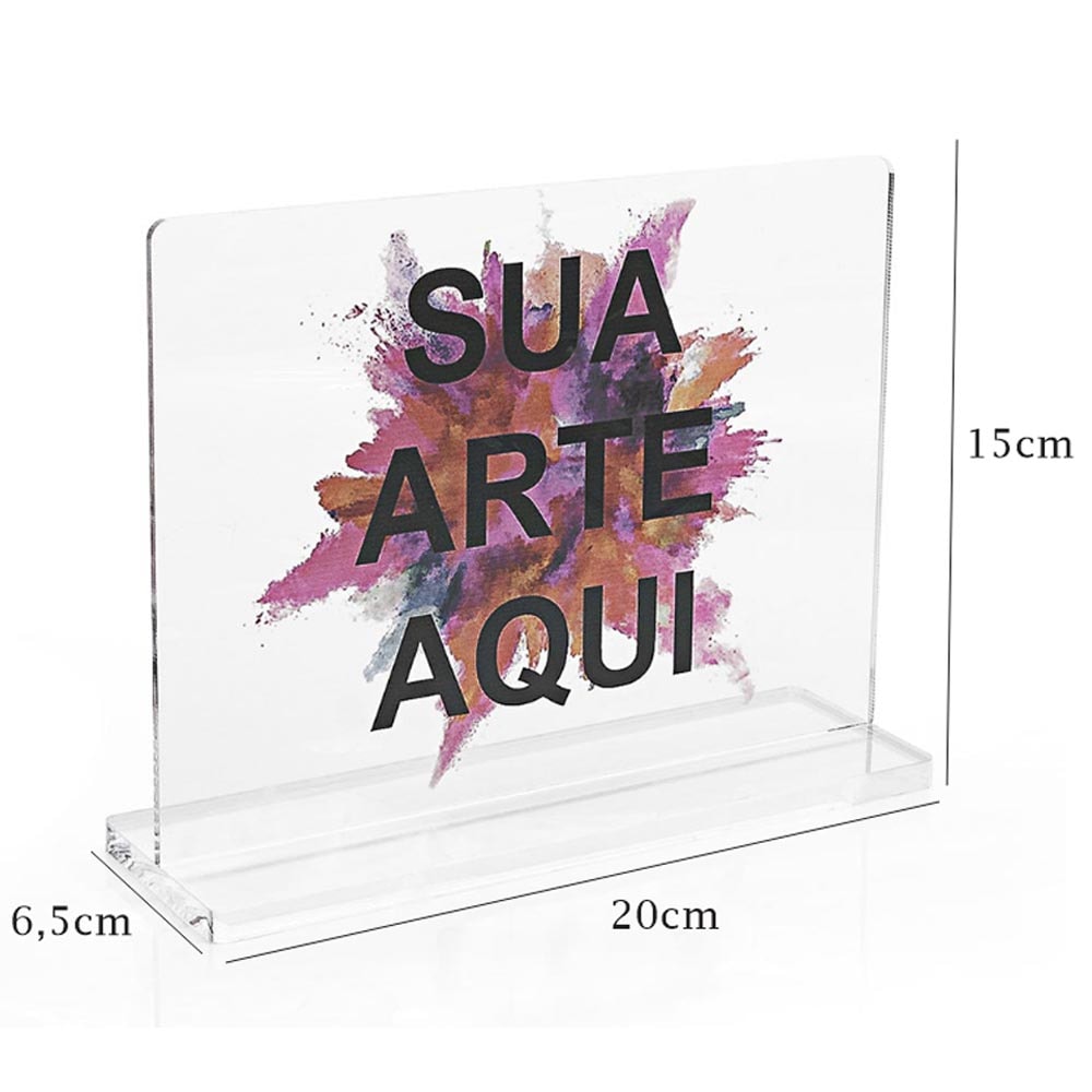 Troféu em Acrilico Personalizado 20x15cm Troféu em Acrilico Personalizado 20x15cm