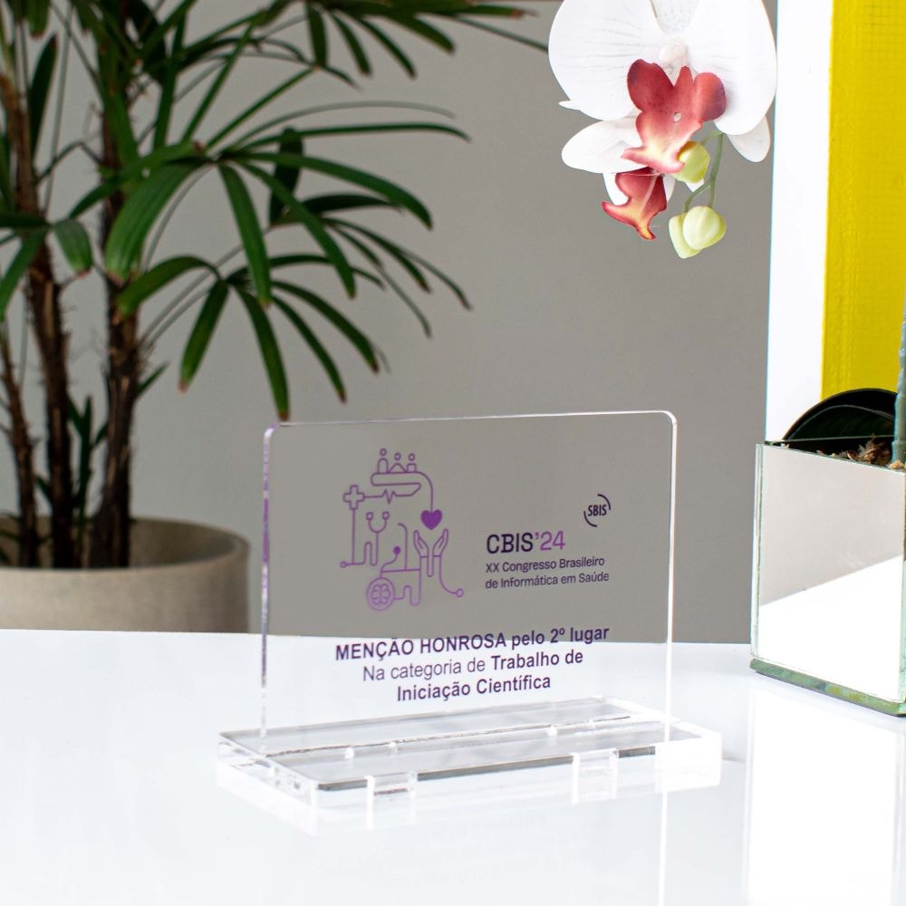 Troféu em Acrilico Personalizado 20x15cm Troféu em Acrilico Personalizado 20x15cm