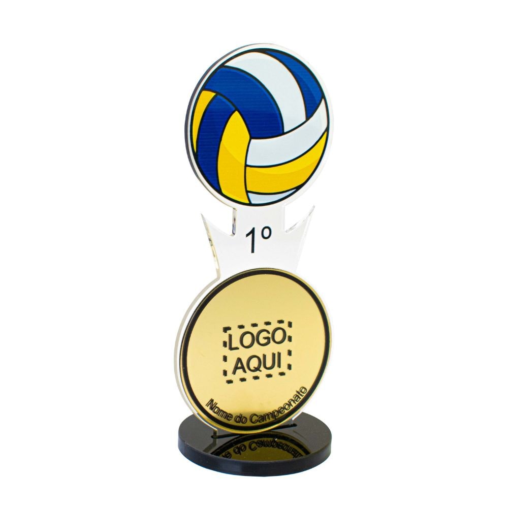Troféu em Acrílico Personalizado Esportivo Voleibol Troféu em Acrílico Personalizado Esportivo Voleibol