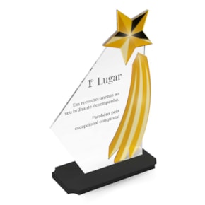 Troféu em Acrílico Personalizado Estrela