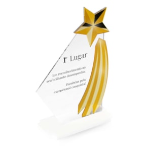 Troféu em Acrílico Personalizado Estrela