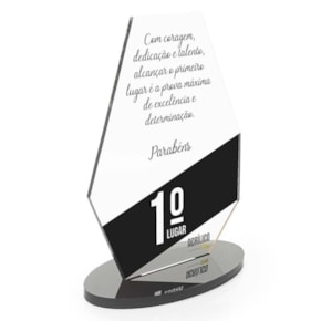 Troféu em Acrílico Personalizado Geométrico