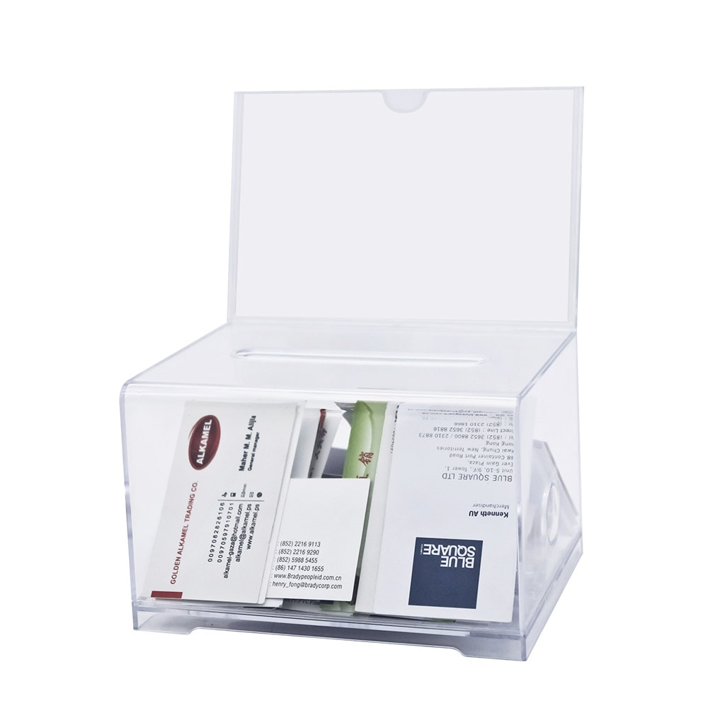 Urna em Acrílico Cristal com Display Urna em Acrílico Cristal com Display