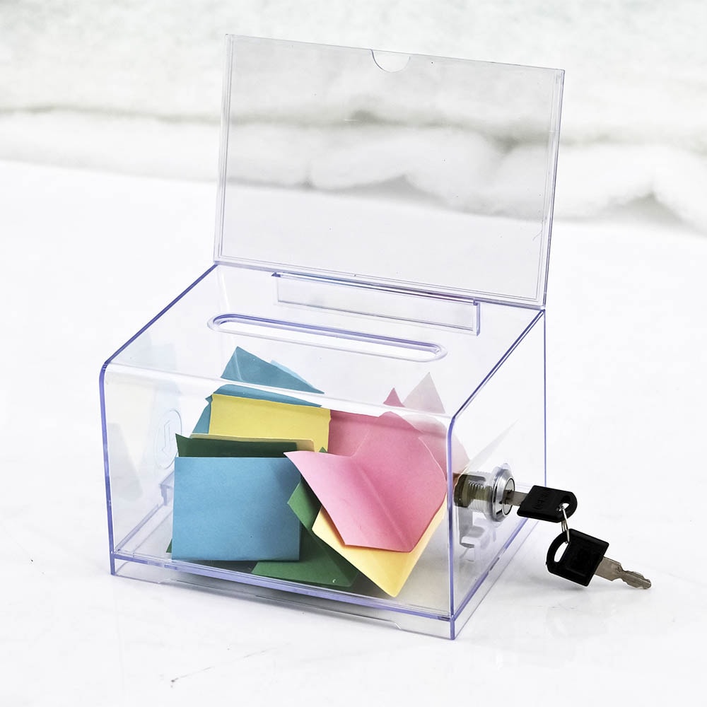 Urna em Acrílico Cristal com Display Urna em Acrílico Cristal com Display